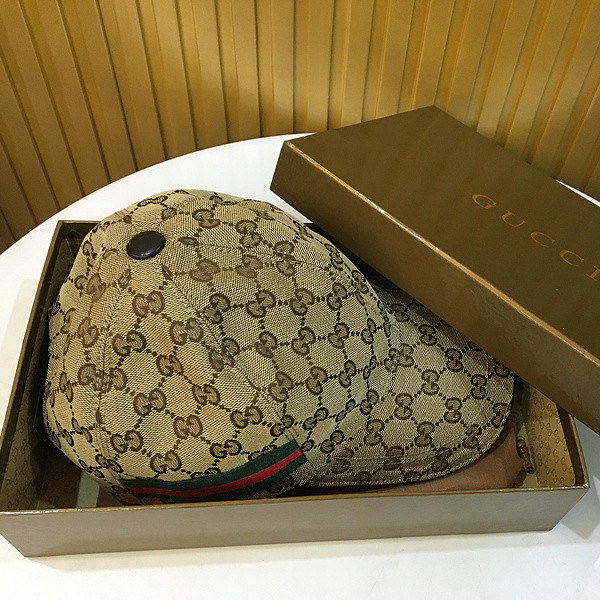 Gucci Original GG Canvas Baseball Hat With Web - DesignerGu