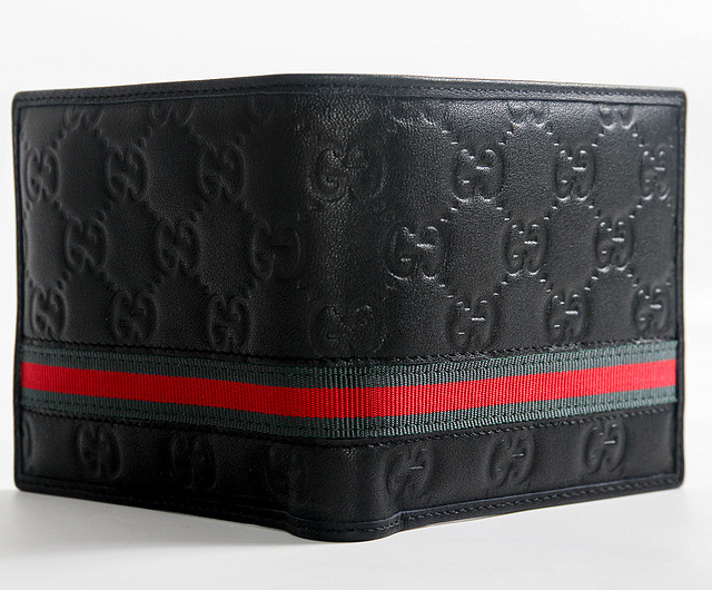 Gucci Black Leather Wallet  - DesignerGu