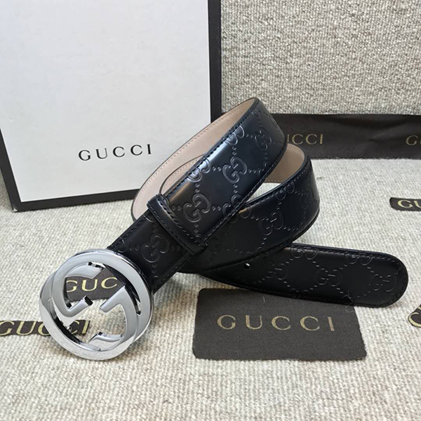 Gucci Signature Leather Belt - DesignerGu