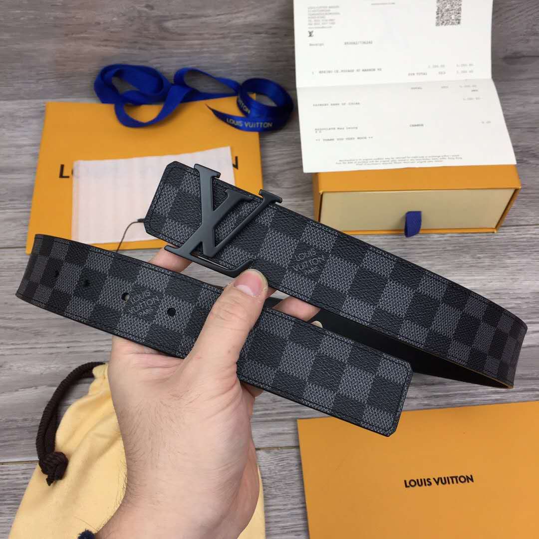 Louis Vuitton Damier Belt In Black - DesignerGu