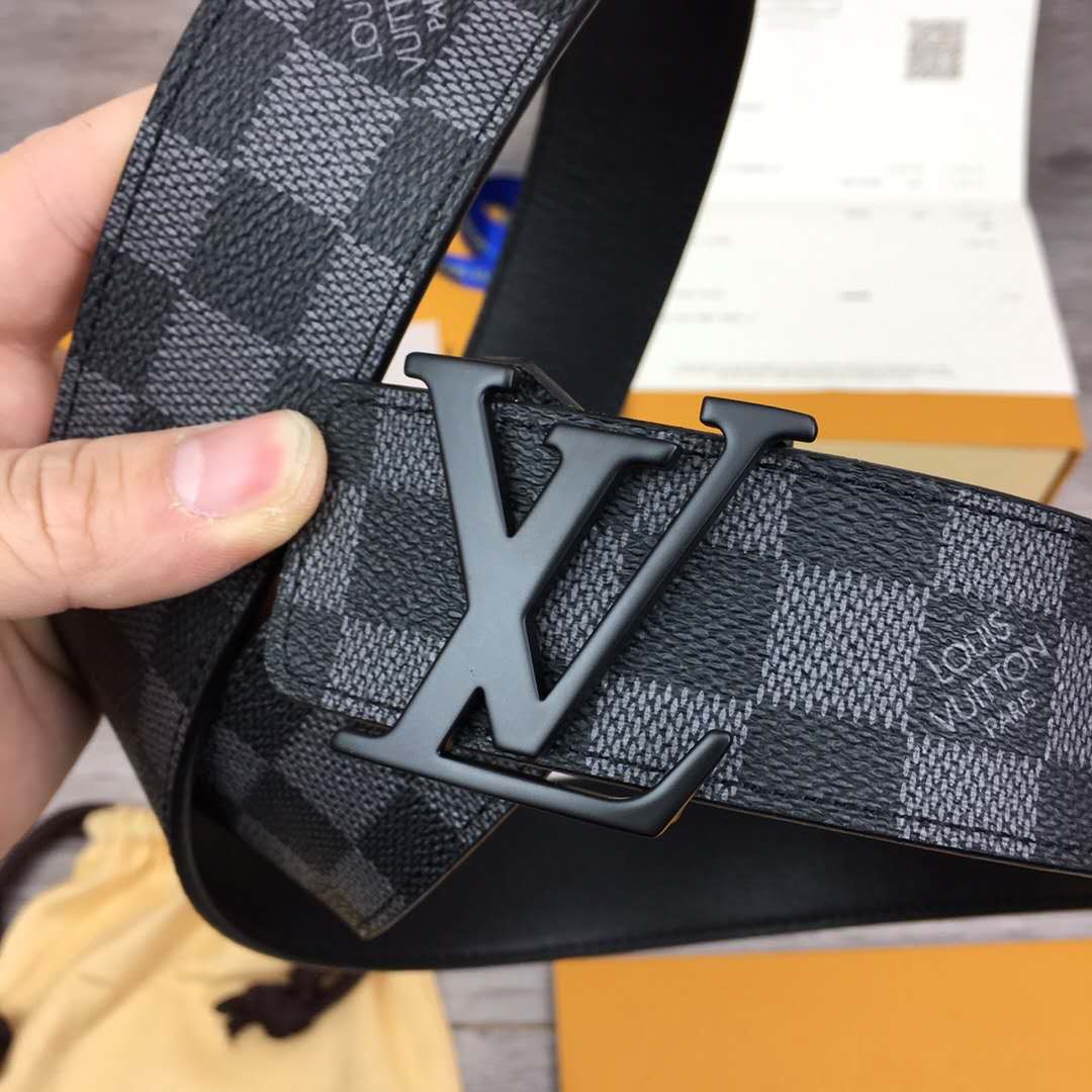 Louis Vuitton Damier Belt In Black - DesignerGu