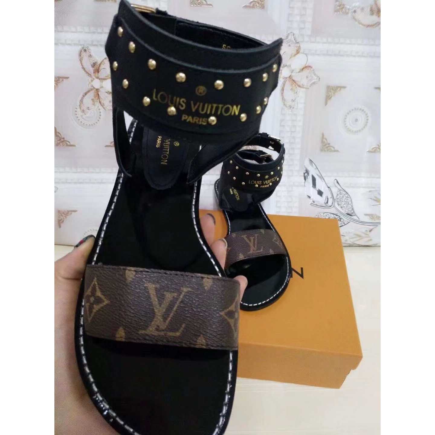 Louis Vuitton Monogram Nomad Women Sandals  - DesignerGu