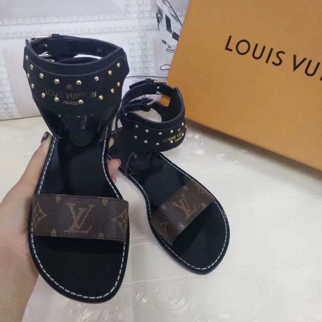 Louis Vuitton Monogram Nomad Women Sandals  - DesignerGu