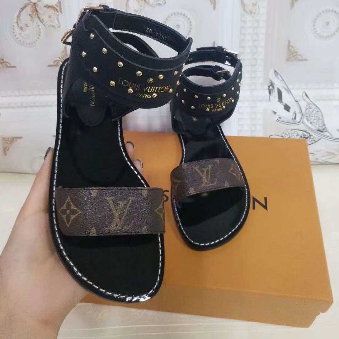 Louis Vuitton Monogram Nomad Women Sandals  - DesignerGu