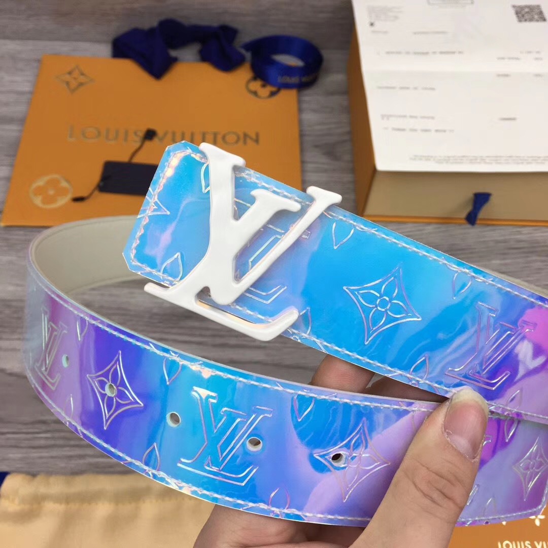 Louis Vuitton Iridescent Monogram 40MM Belt  - DesignerGu