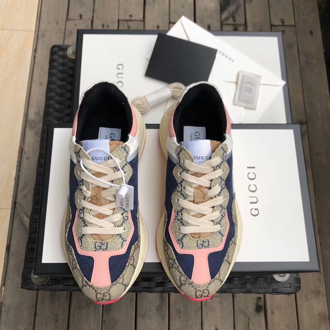 Gucci GG Rhyton Sneaker (UK SIZE) - DesignerGu