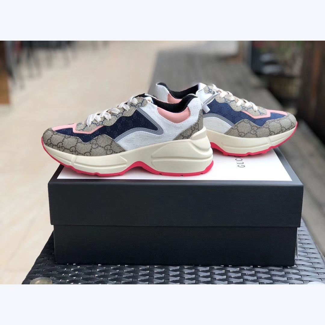 Gucci GG Rhyton Sneaker (UK SIZE) - DesignerGu