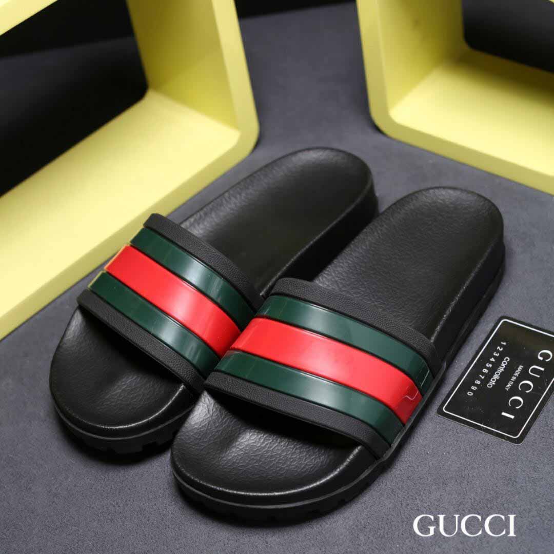 Gucci Web Slide Sandal - DesignerGu