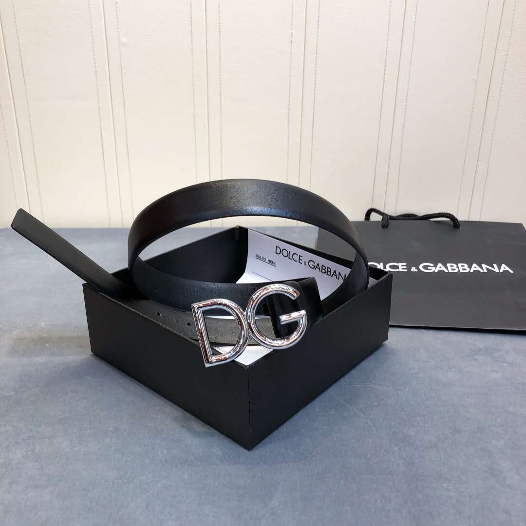 Dolce & Gabbana DG Black Belt  - DesignerGu