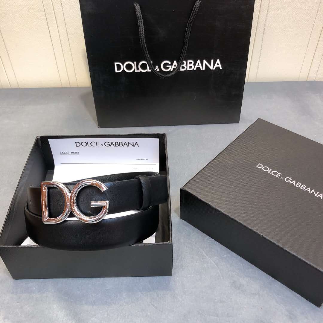 Dolce & Gabbana DG Black Belt  - DesignerGu