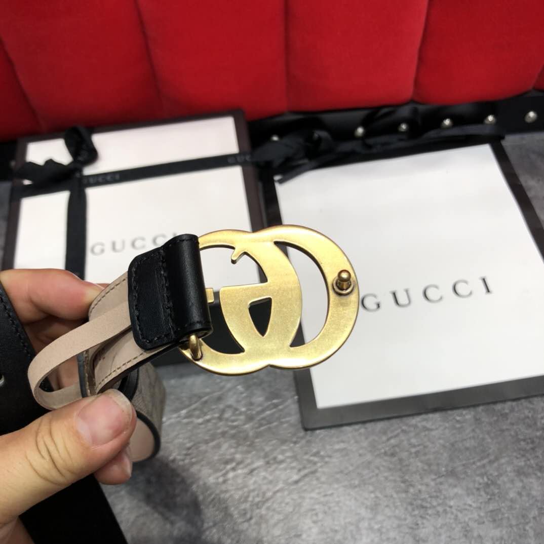 Gucci GG Belt With Double G Buckle - DesignerGu