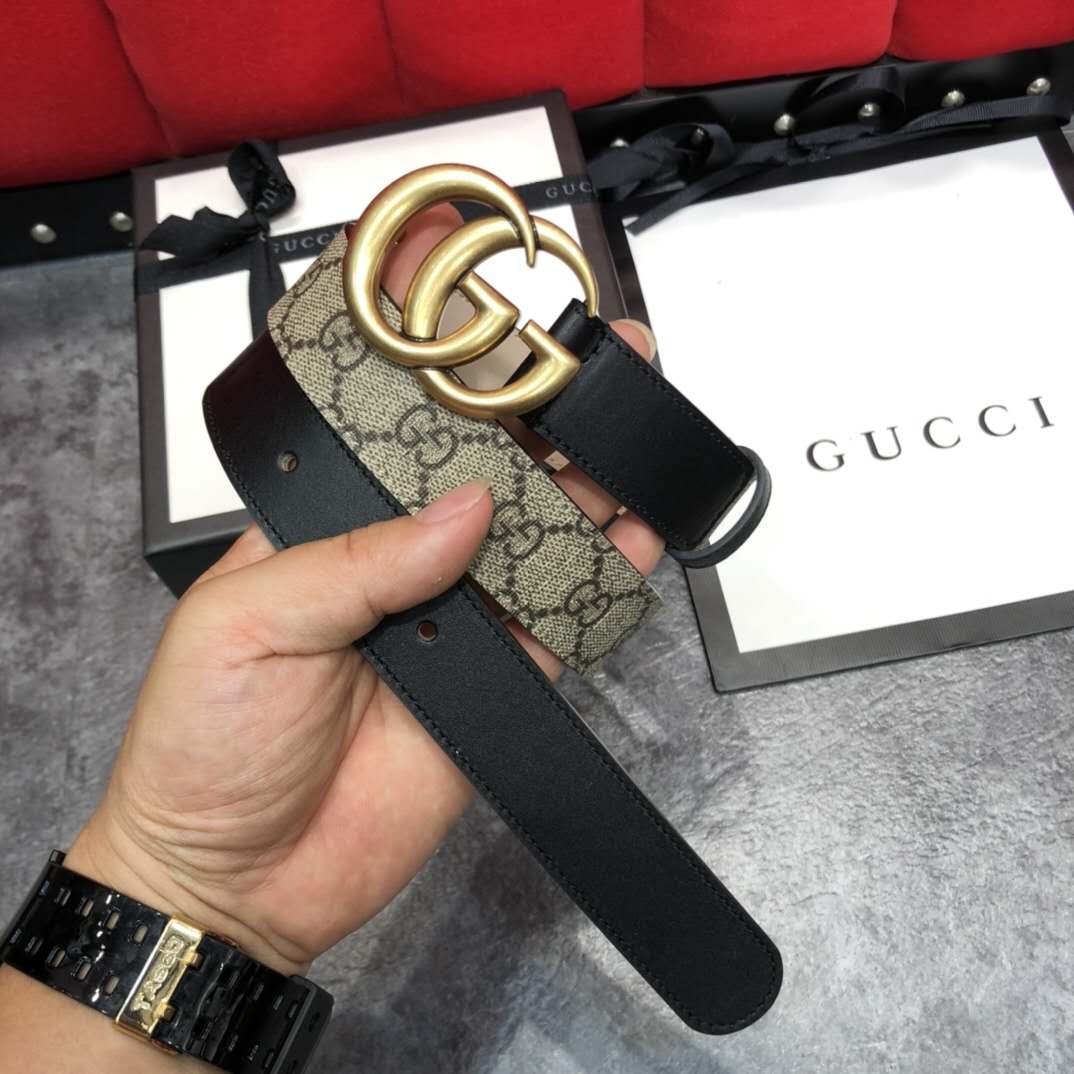 Gucci GG Belt With Double G Buckle - DesignerGu