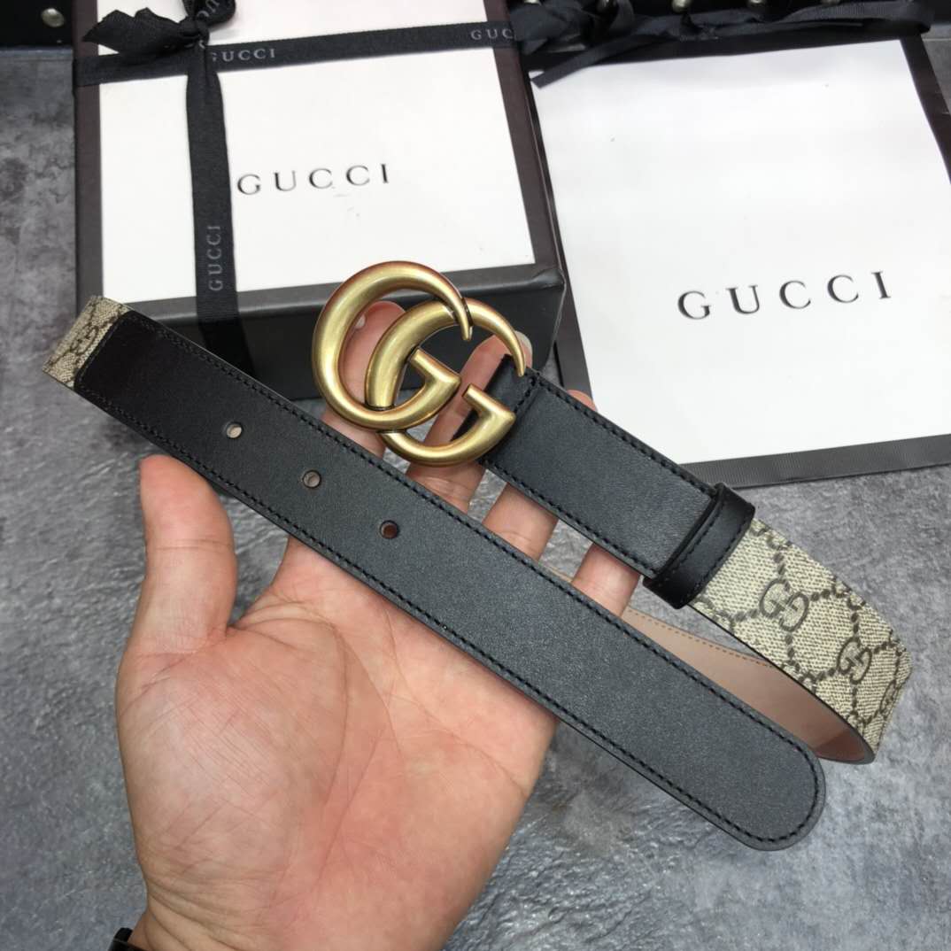 Gucci GG Belt With Double G Buckle - DesignerGu