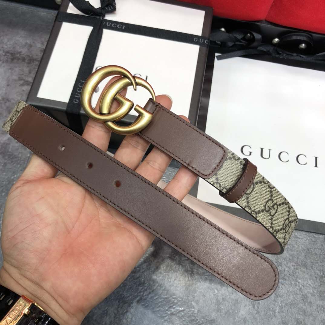 Gucci GG Belt With Double G Buckle - DesignerGu