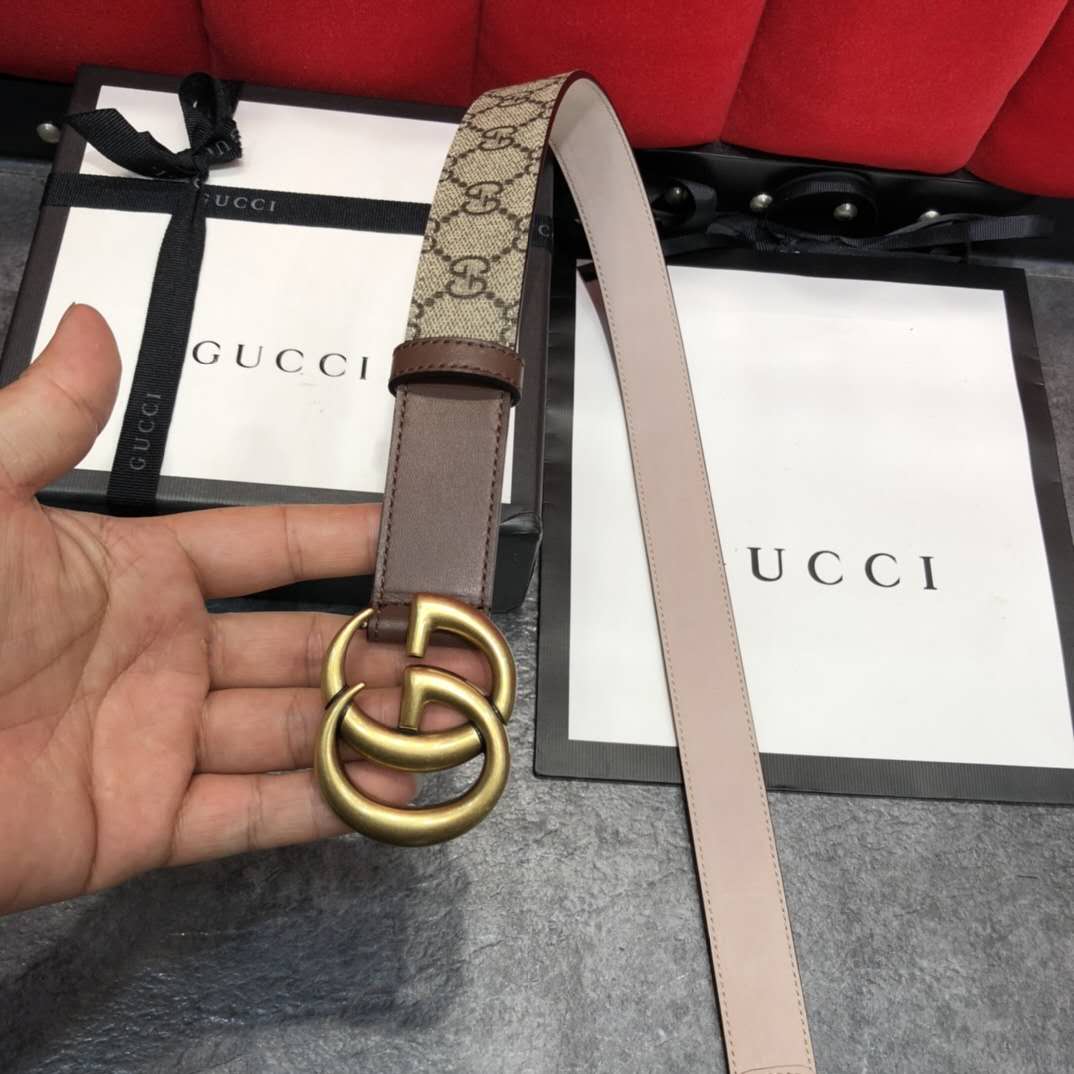 Gucci GG Belt With Double G Buckle - DesignerGu