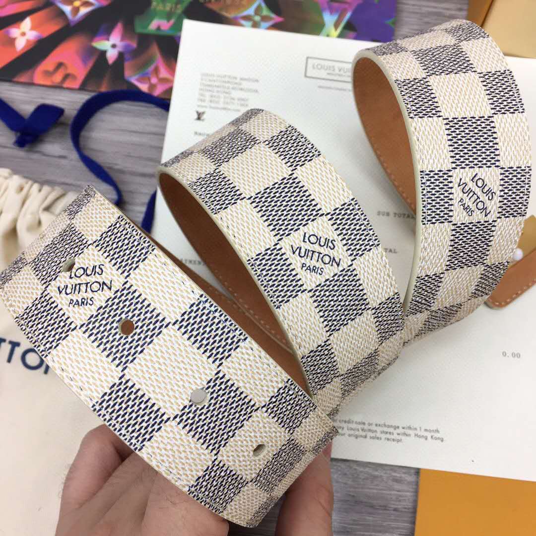 Louis Vuitton Initiales Damier Belt - DesignerGu