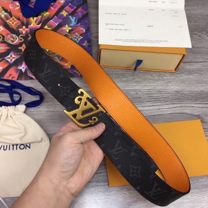 Louis Vuitton Squared 40MM Belt - DesignerGu