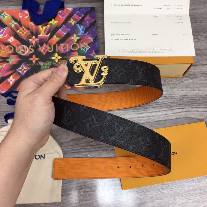 Louis Vuitton Squared 40MM Belt - DesignerGu