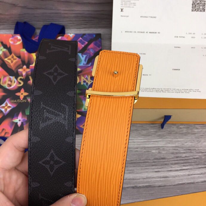 Louis Vuitton Squared 40MM Belt - DesignerGu