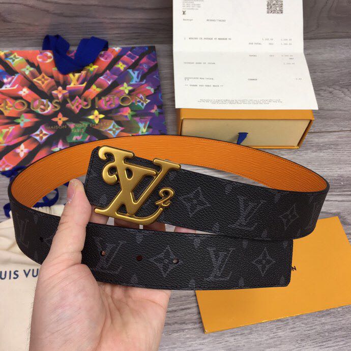 Louis Vuitton Squared 40MM Belt - DesignerGu