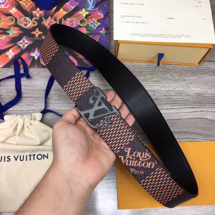 Louis Vuitton Squared 40MM Belt - DesignerGu