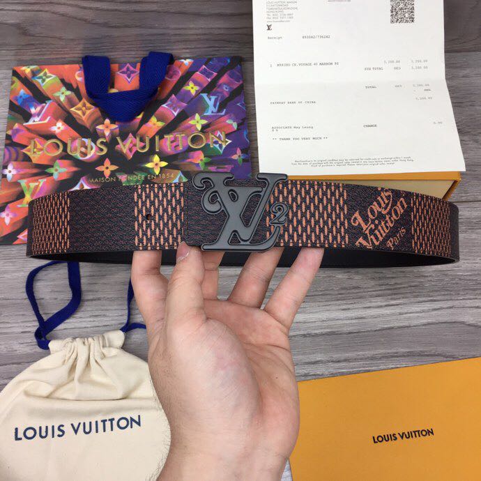 Louis Vuitton Squared 40MM Belt - DesignerGu