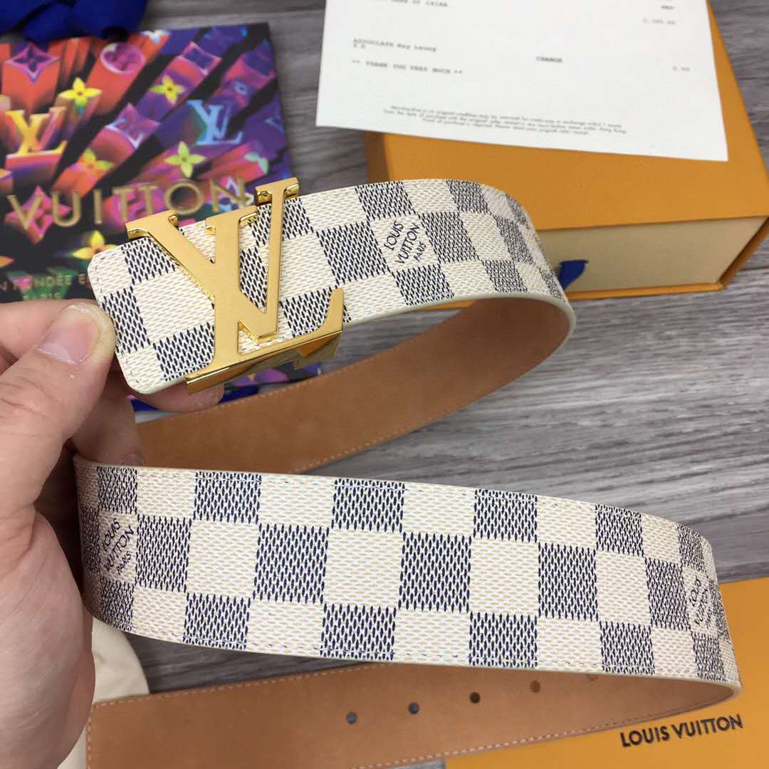 Louis Vuitton Initiales Damier Belt - DesignerGu