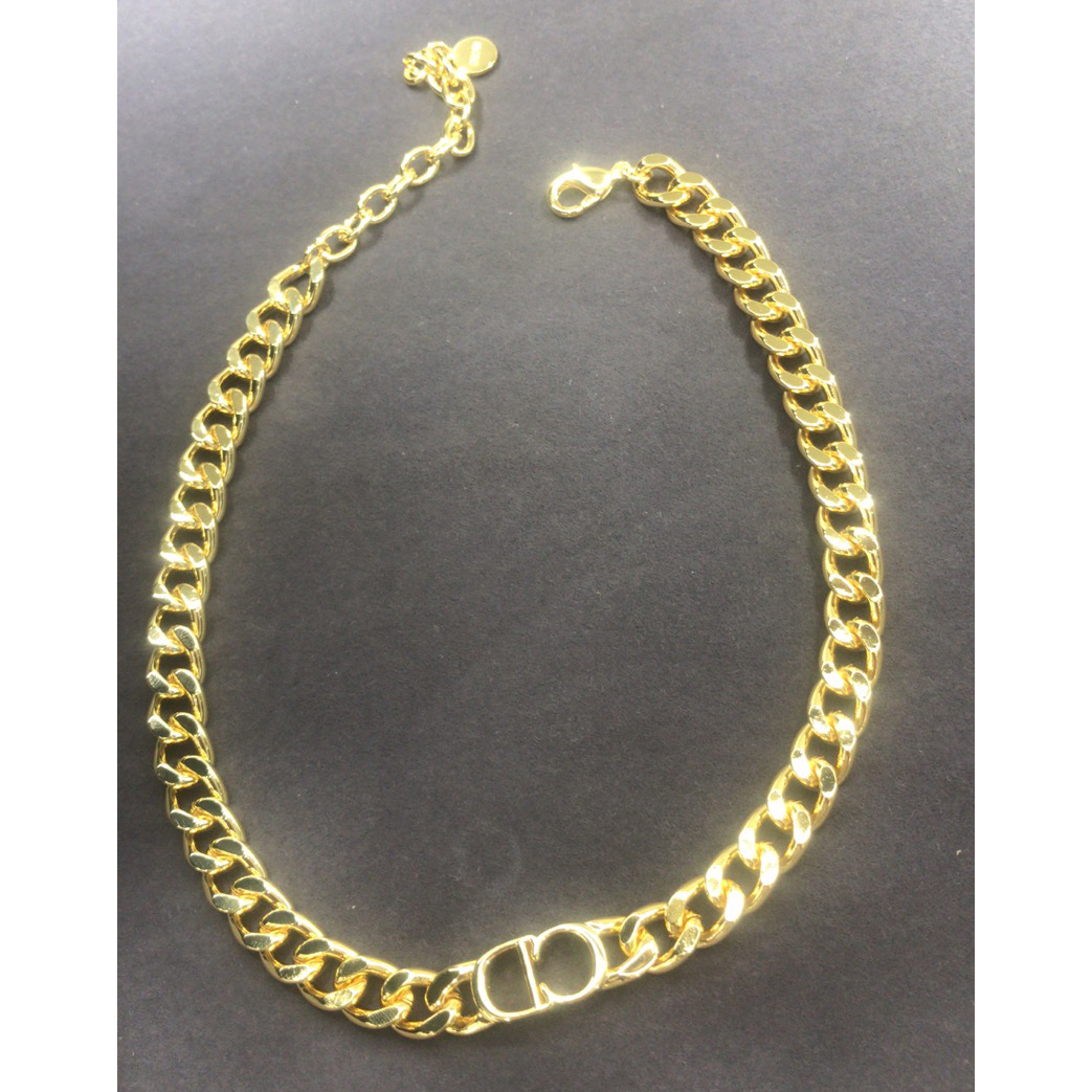 Dior CD Icon Golden Necklace - DesignerGu