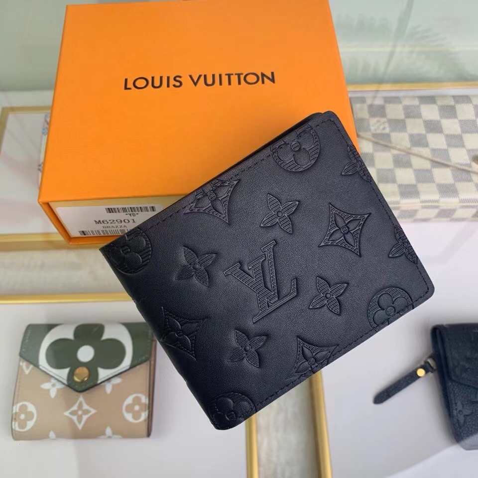 Louis Vuitton  Monogram Black Wallet - DesignerGu