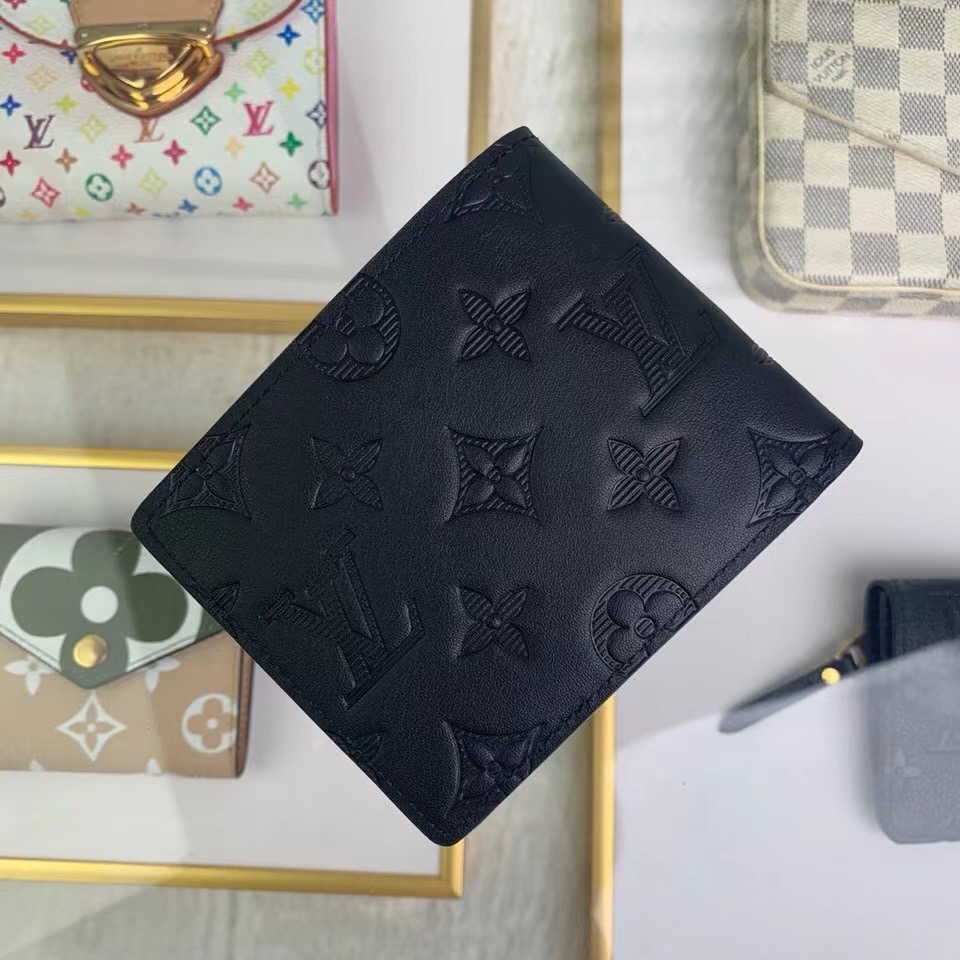 Louis Vuitton  Monogram Black Wallet - DesignerGu