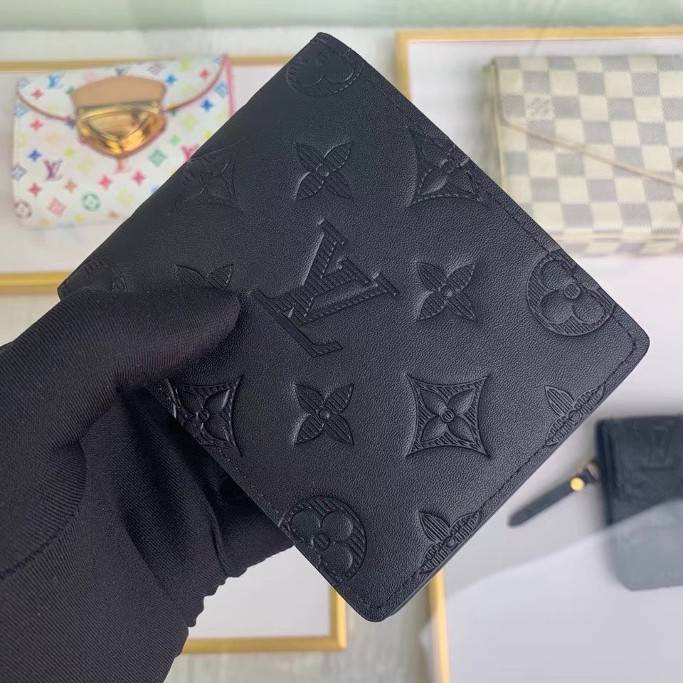 Louis Vuitton  Monogram Black Wallet - DesignerGu