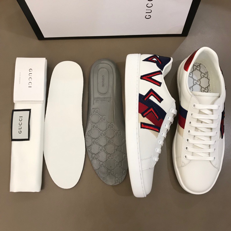 Gucci Letter Ace Embroidered Sneaker - DesignerGu