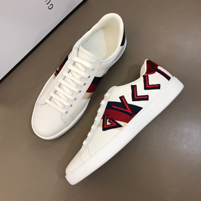 Gucci Letter Ace Embroidered Sneaker - DesignerGu