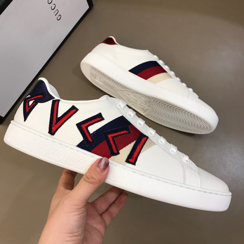 Gucci Letter Ace Embroidered Sneaker - DesignerGu