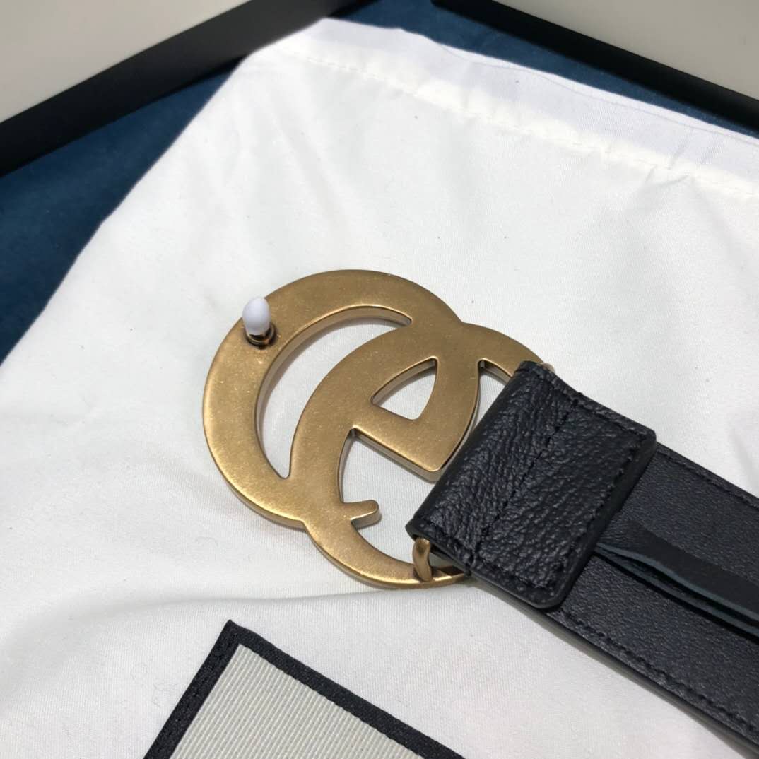 Gucci Black Belt ,1.5 Inch Buckle 3.003W*2.36 H Inches - DesignerGu