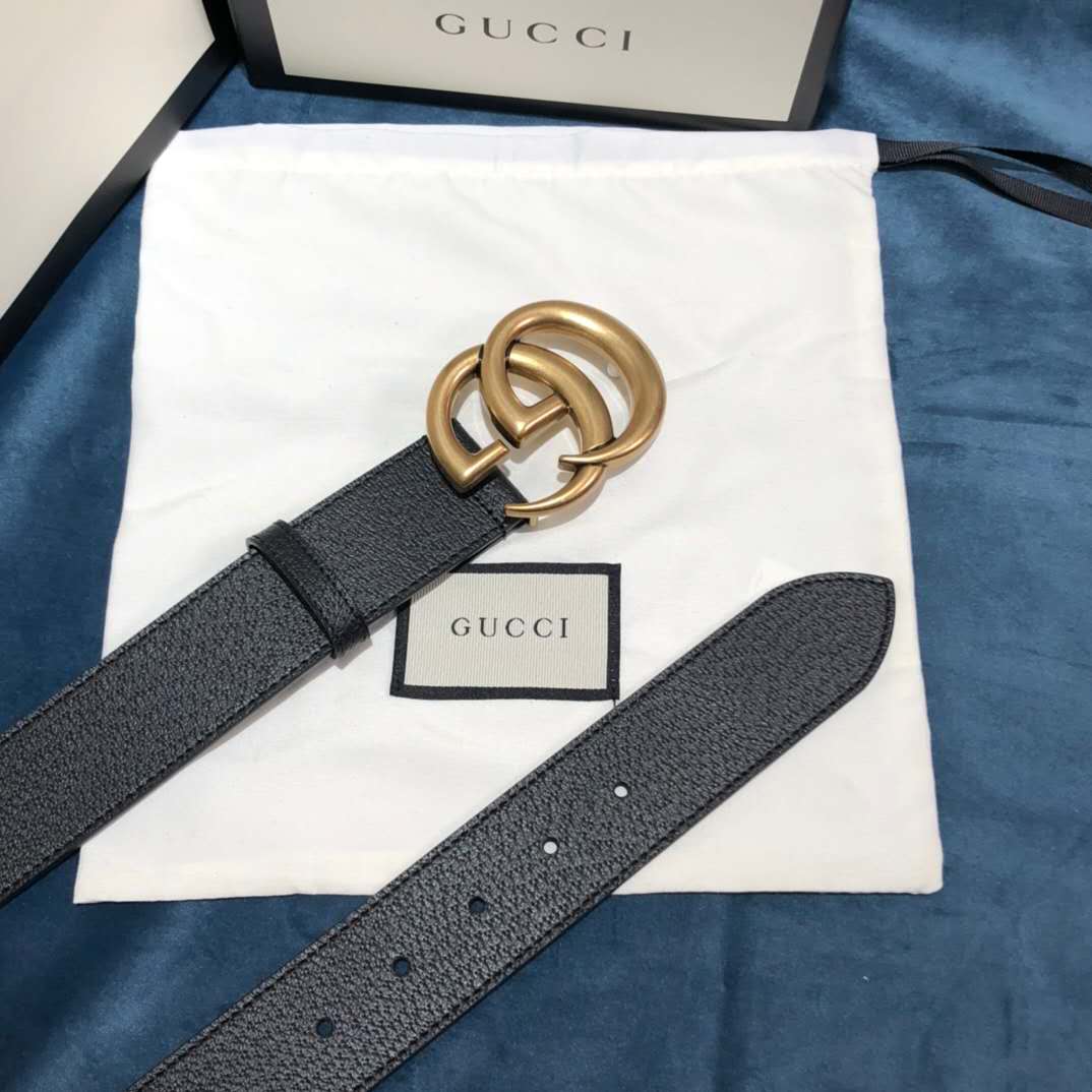 Gucci Black Belt ,1.5 Inch Buckle 3.003W*2.36 H Inches - DesignerGu