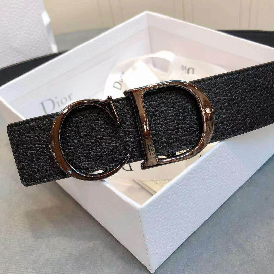 Dior 'CD' Leather Belt - DesignerGu