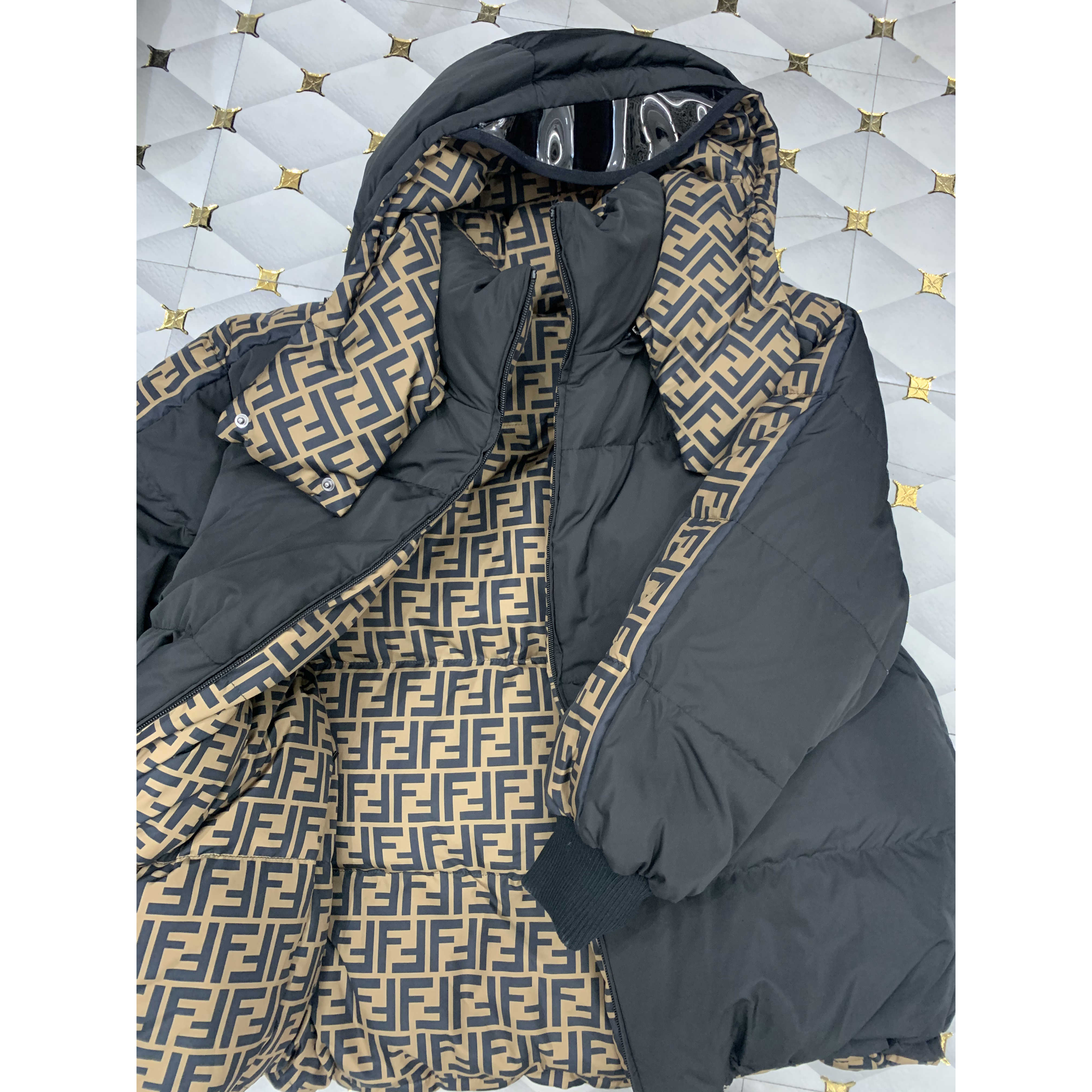 Fendi FF Motif Down Jacket - DesignerGu