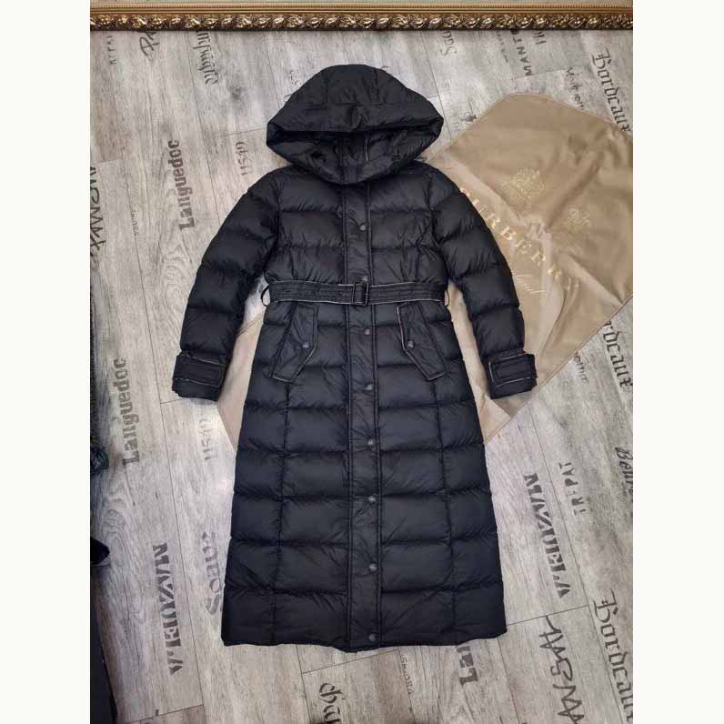 Burberry Belted Long Down Jacket - DesignerGu