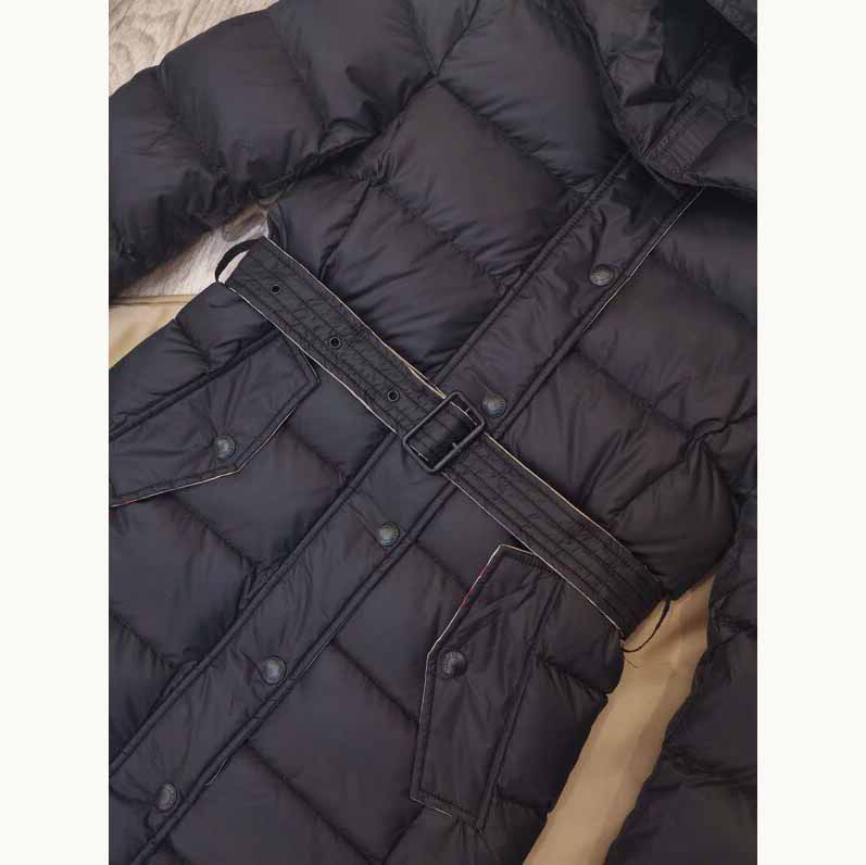 Burberry Belted Long Down Jacket - DesignerGu