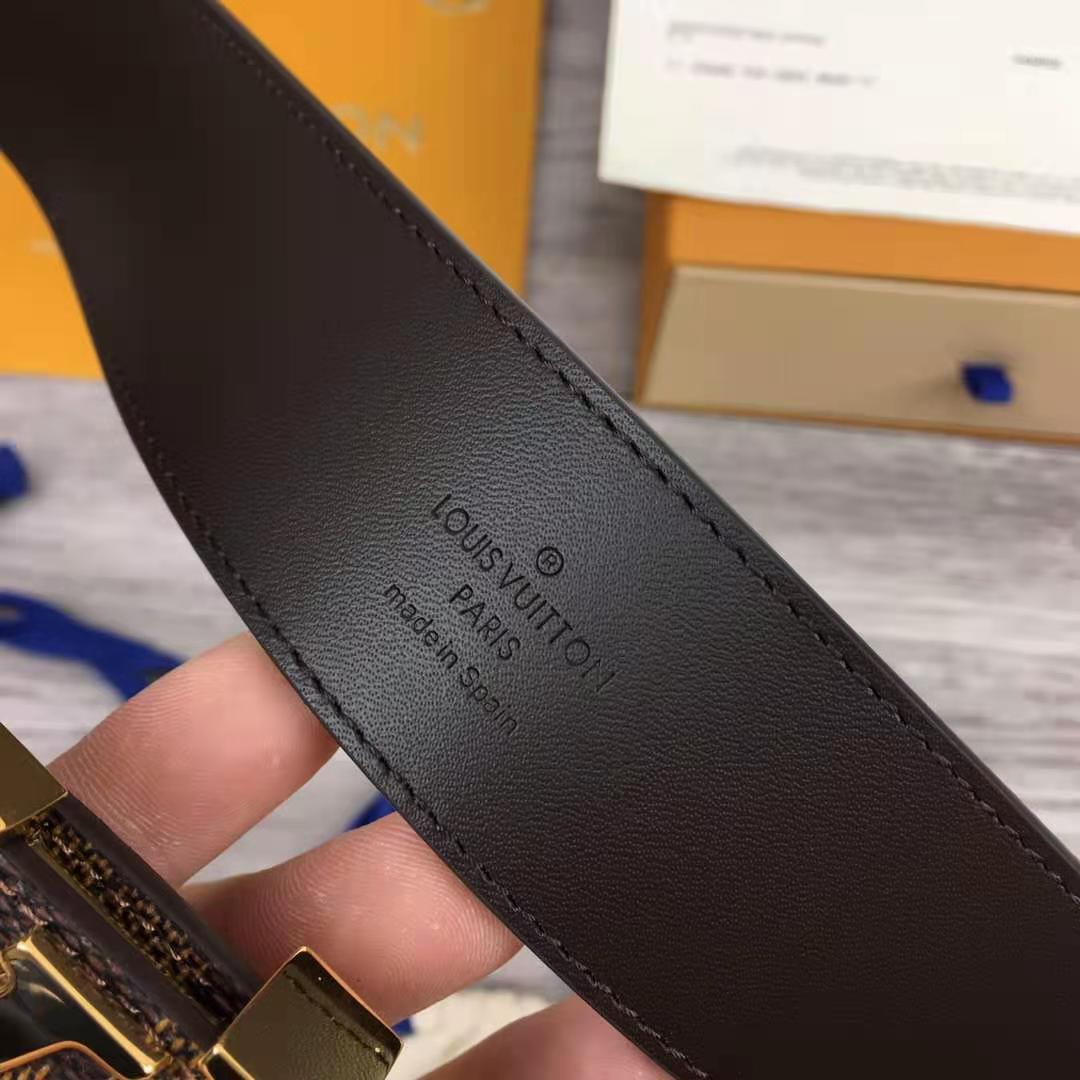 Louis Vuitton Initiales Damier Belt - DesignerGu