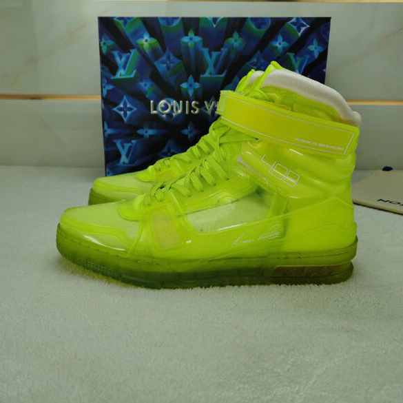 Louis Vuitton Trainer High Top Sneaker - DesignerGu