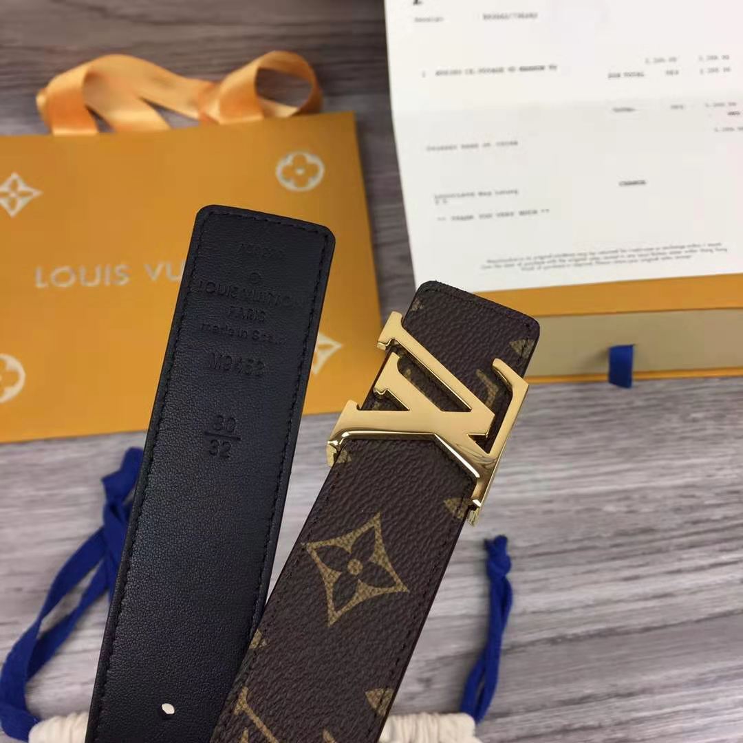 Louis Vuitton Initiales Monogram Belt - DesignerGu