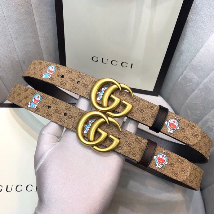 Gucci Doraemon Print Belt - DesignerGu