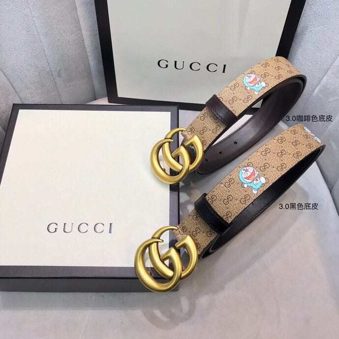 Gucci Doraemon Print Belt - DesignerGu