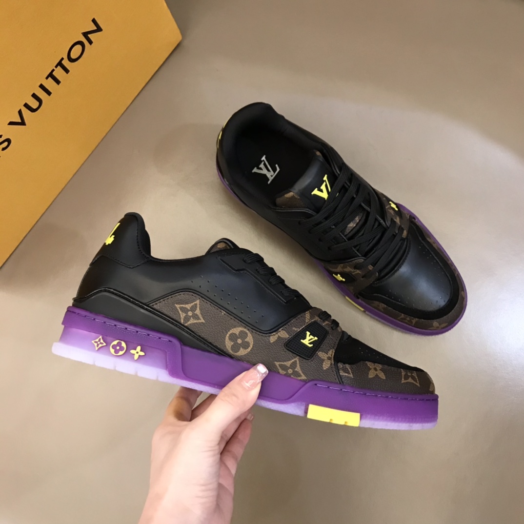 Louis Vuitton Trainer Sneaker(Upon UK size) - DesignerGu