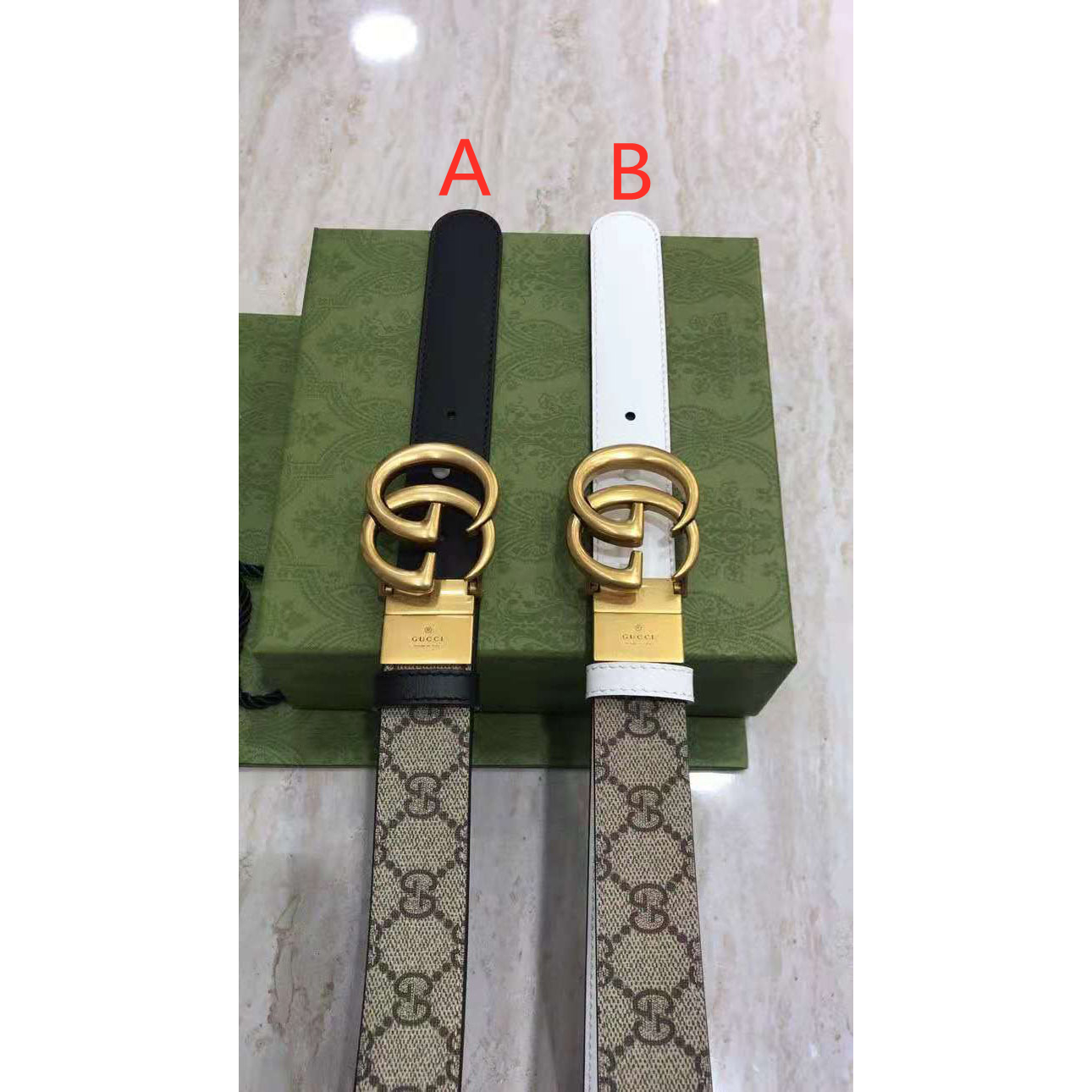 Gucci GG Reversible Belt  - DesignerGu