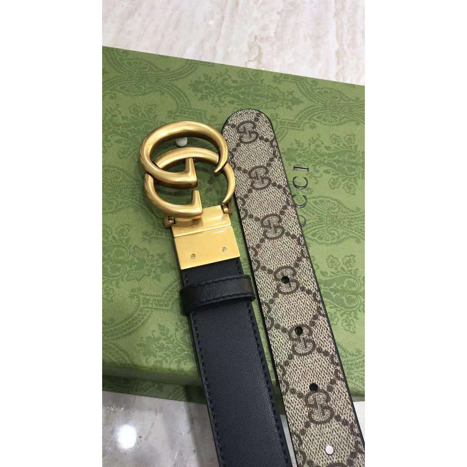 Gucci GG Reversible Belt  - DesignerGu