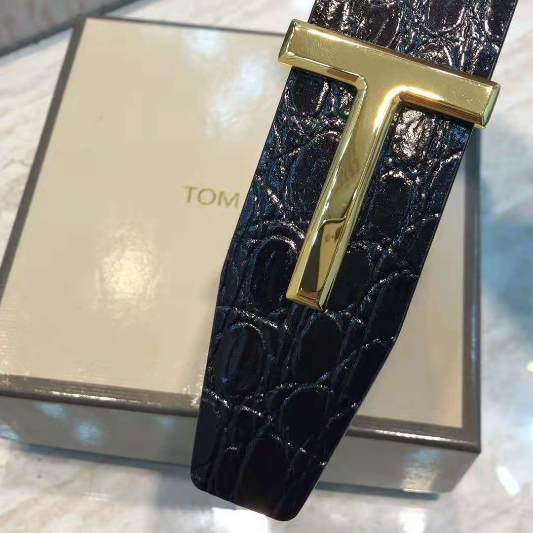 Tom Ford Crocodile Icon Belt - DesignerGu