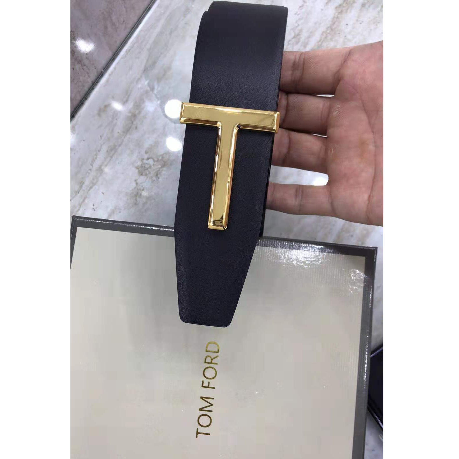 Tom Ford Crocodile Icon Belt - DesignerGu